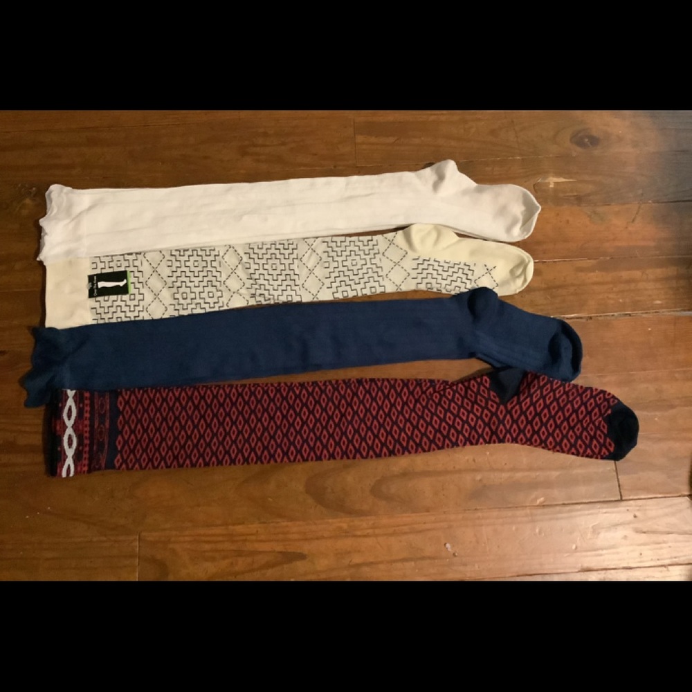 Socks over the knee Four pair